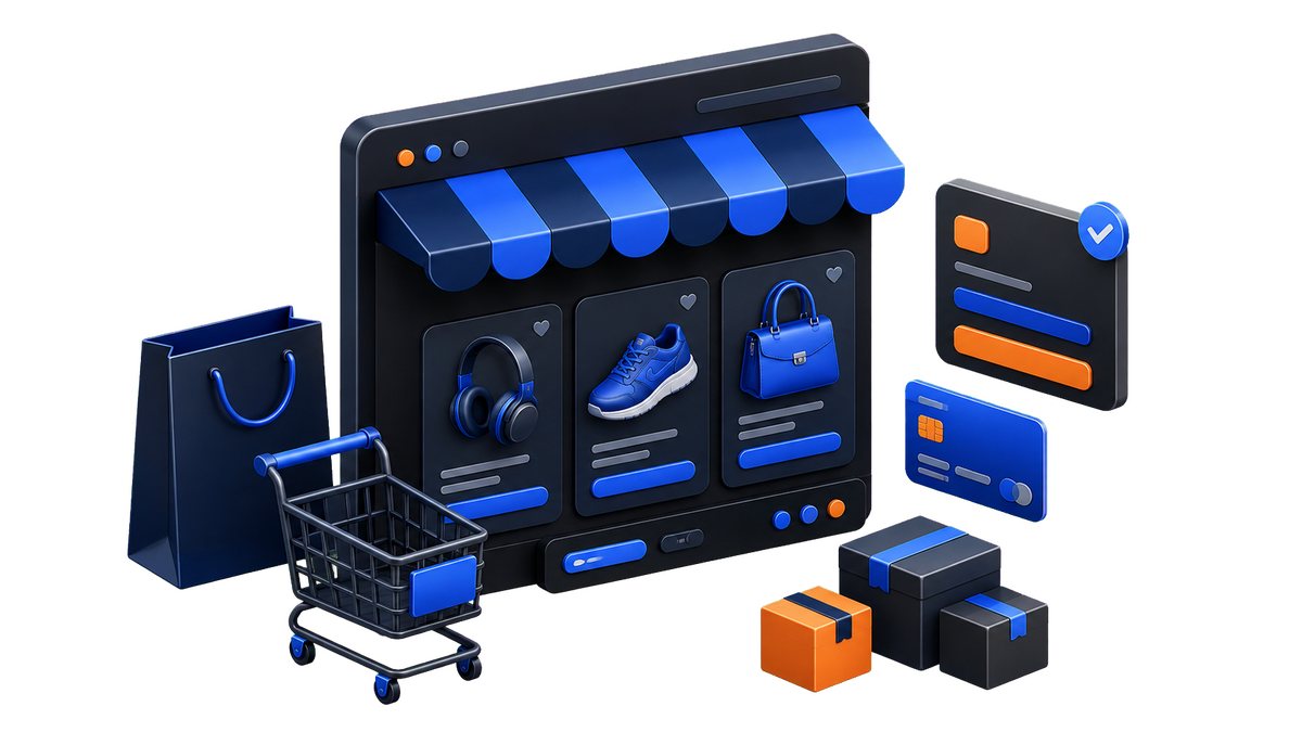 E-Commerce Template interface preview