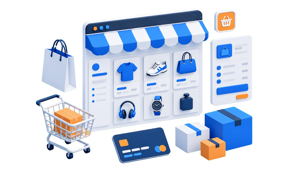E-Commerce Template interface preview