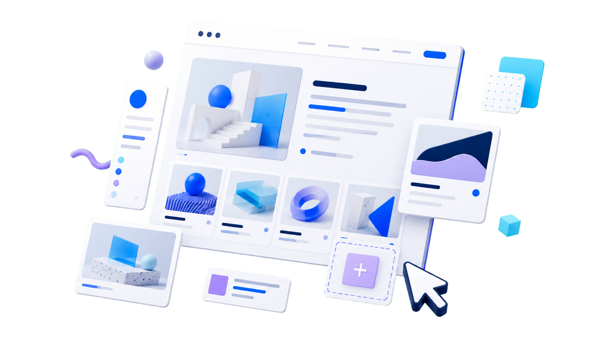 Portfolio Template interface preview