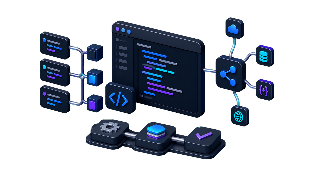 Develop process illustration