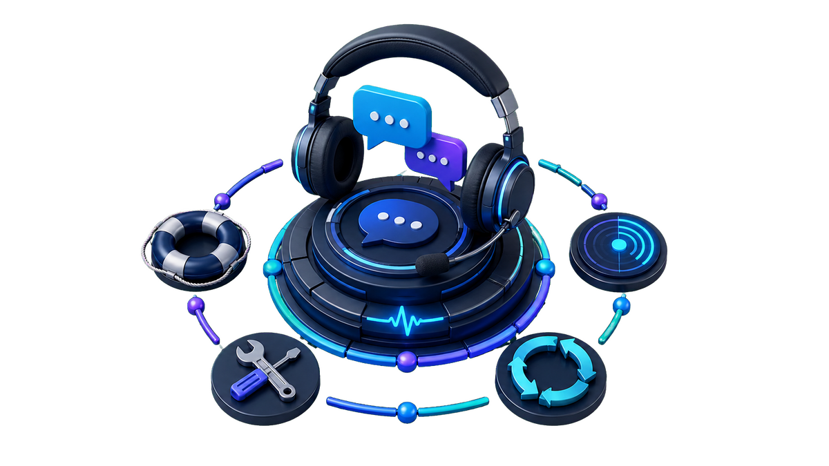 Support process illustration
