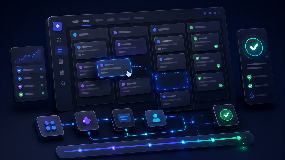 TaskFlow App case study interface