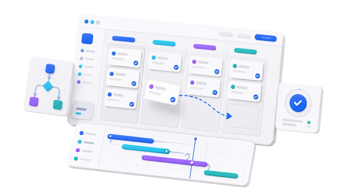 TaskFlow App case study interface